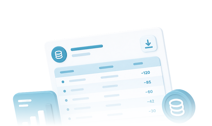 История расходов ChatCoins