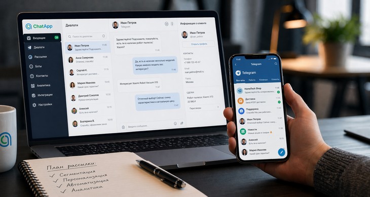 Рассылка в Telegram