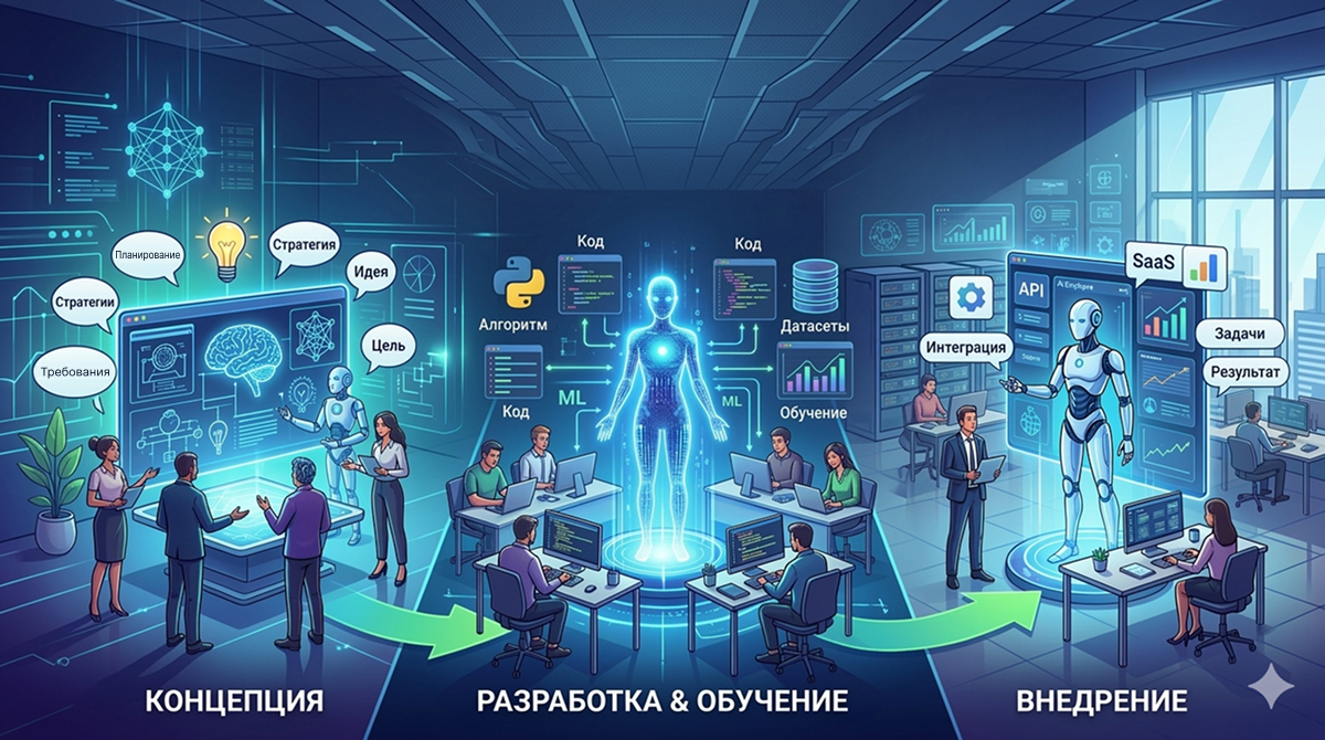 Процесс создания ИИ-сотрудника